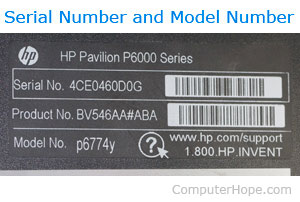 hp motherboard serial number